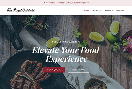 Explore custom website themes —